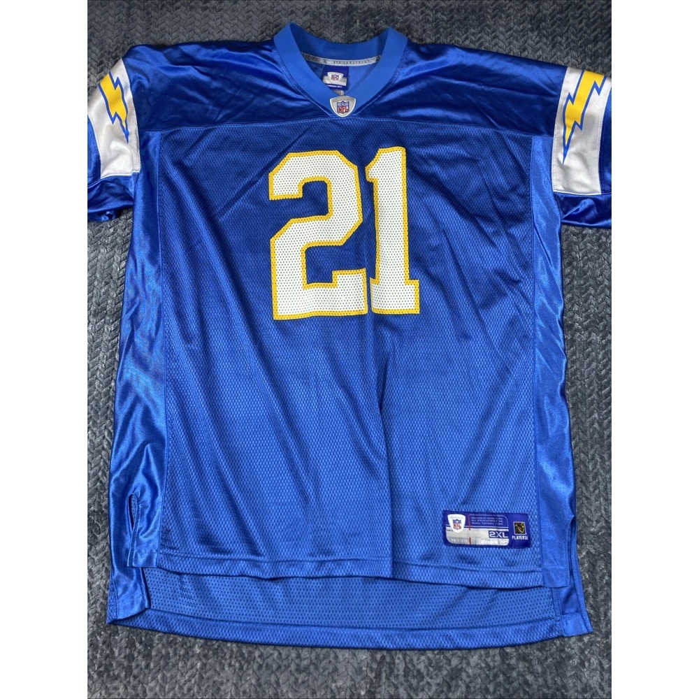 Vintage Chargers #21 Tomlinson‎ Jersey Mens Size XXL Baby Blue NFL Reebok